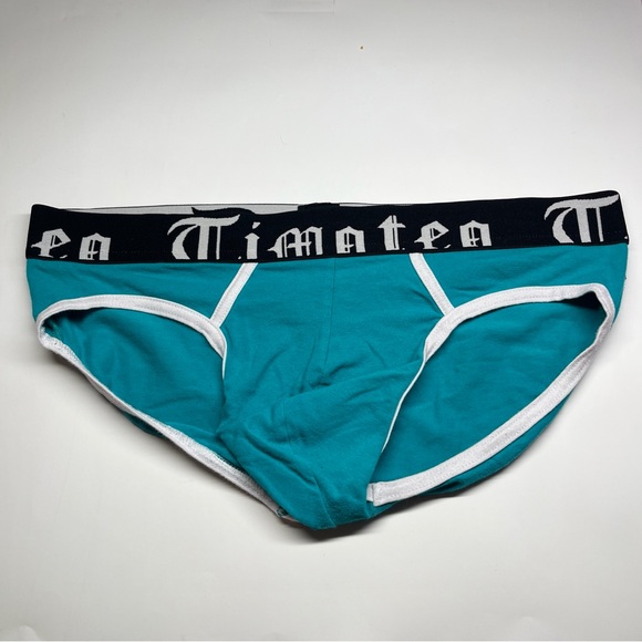 Timotea Other - Teal Men's Briefs with Contrast Trim Timoteo